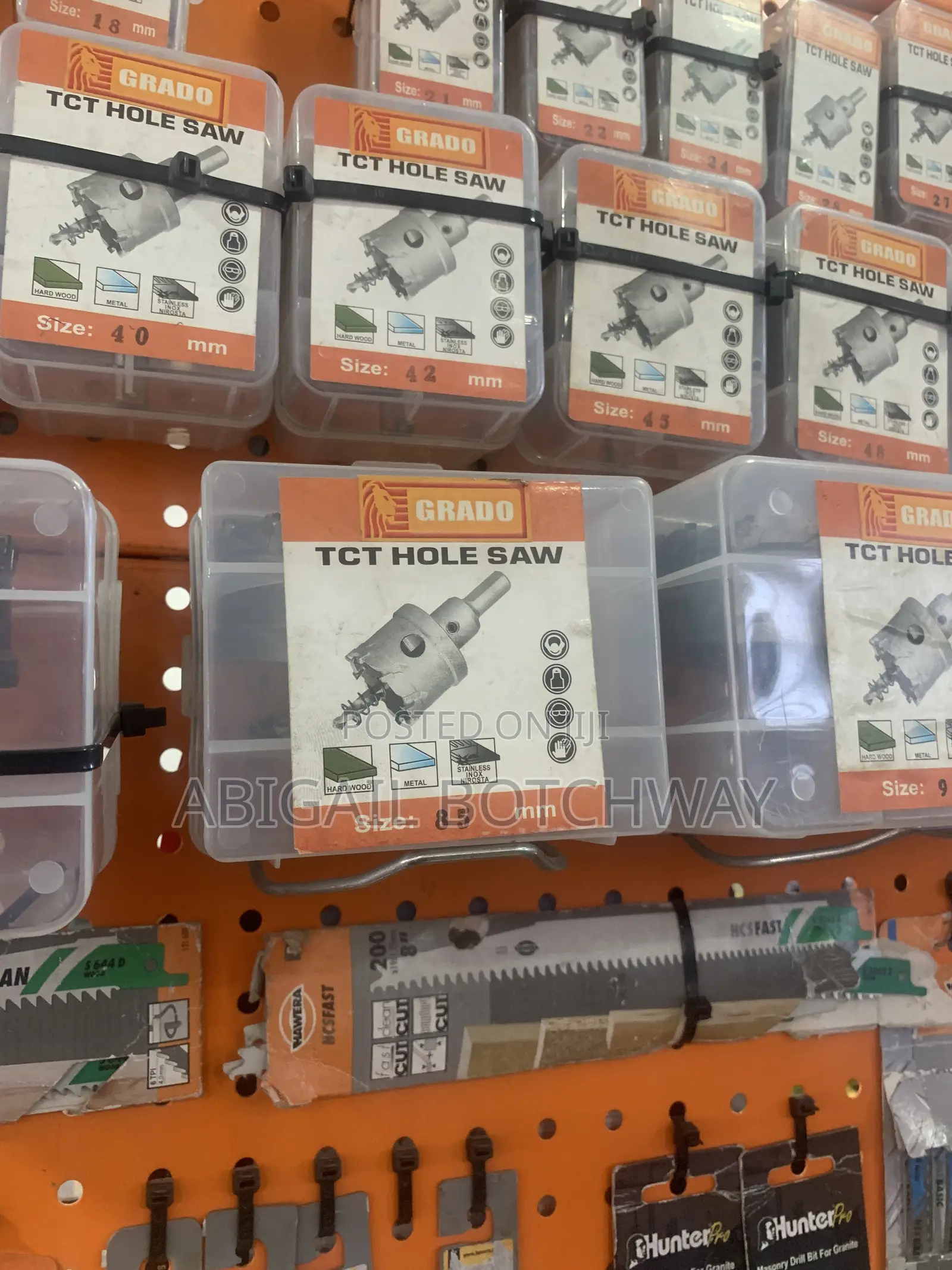 TCT Metal Hole Saw Cutter 40mm, 35mm, 45mm, 85mm, 75mm,