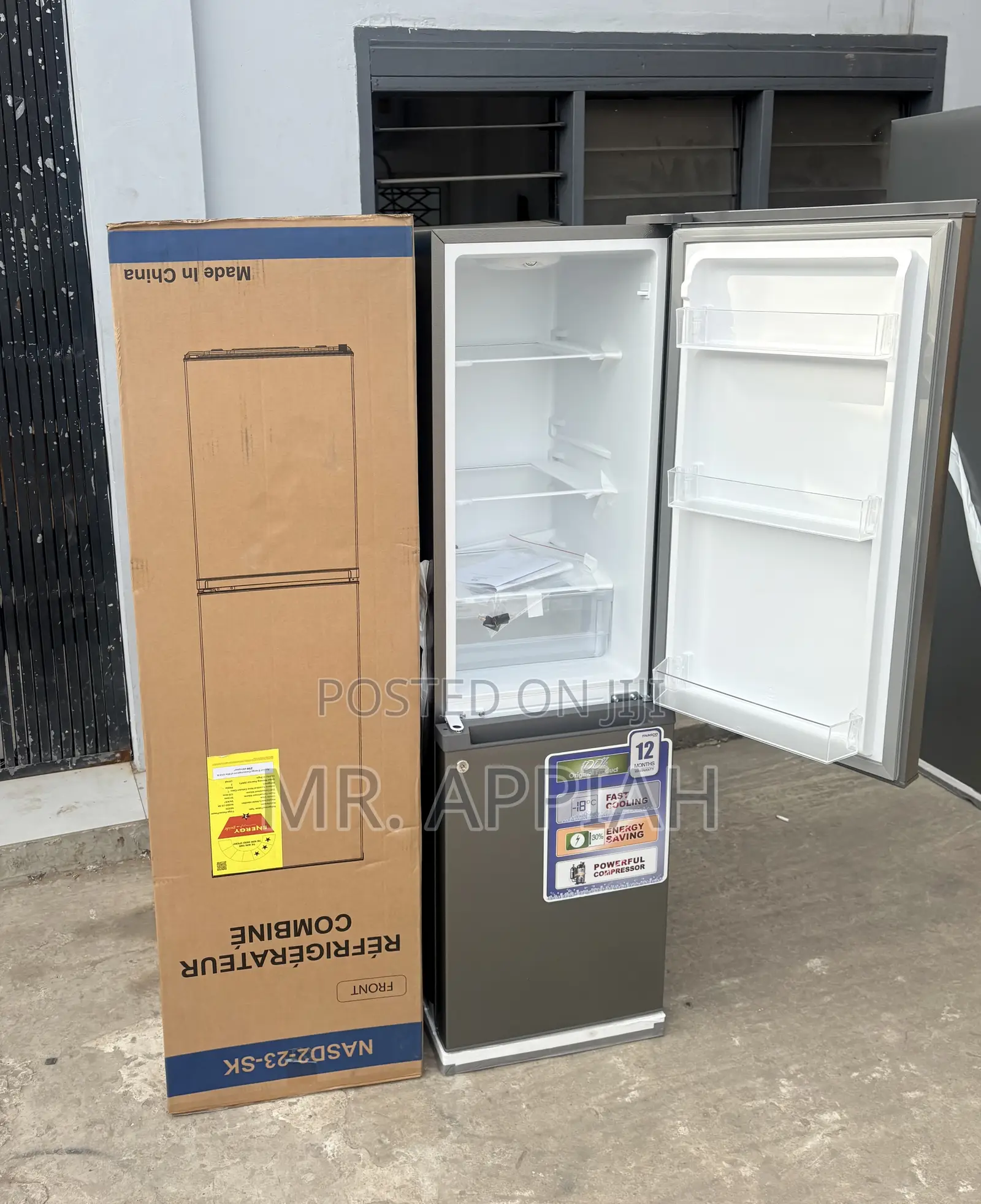 Efficient Nasco NasD2-23-SK Refrigerator(3 Stars)Gray
