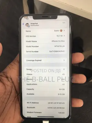 Apple iPhone XS Max 64 GB Black