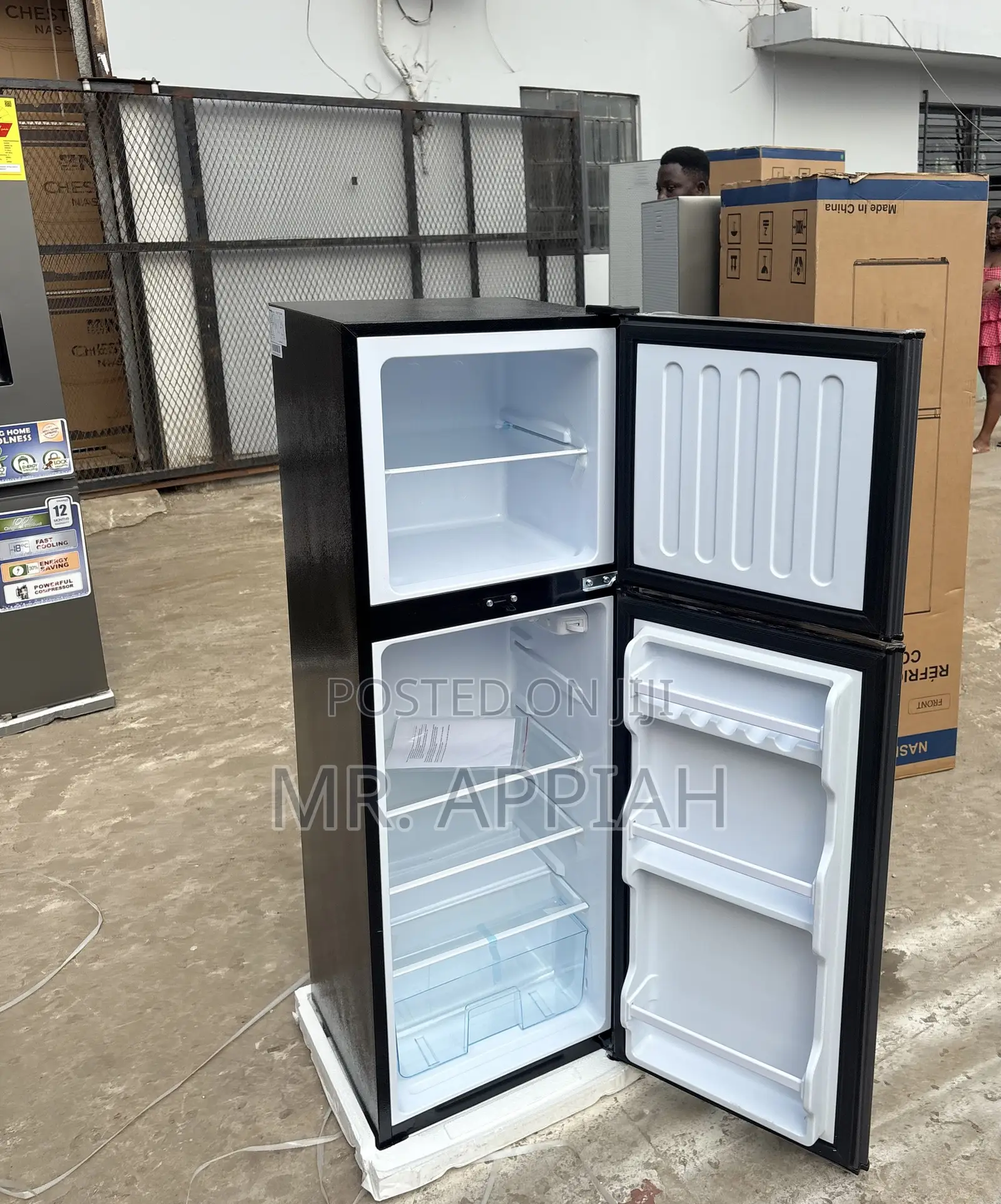 New Unique Nasco 158L Top Mount Freezer Fridge(NasF2-18fl)Silver