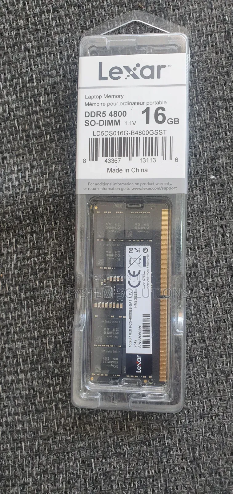 Lexar Ddr5 4800 So-Dimm 16GB Ram