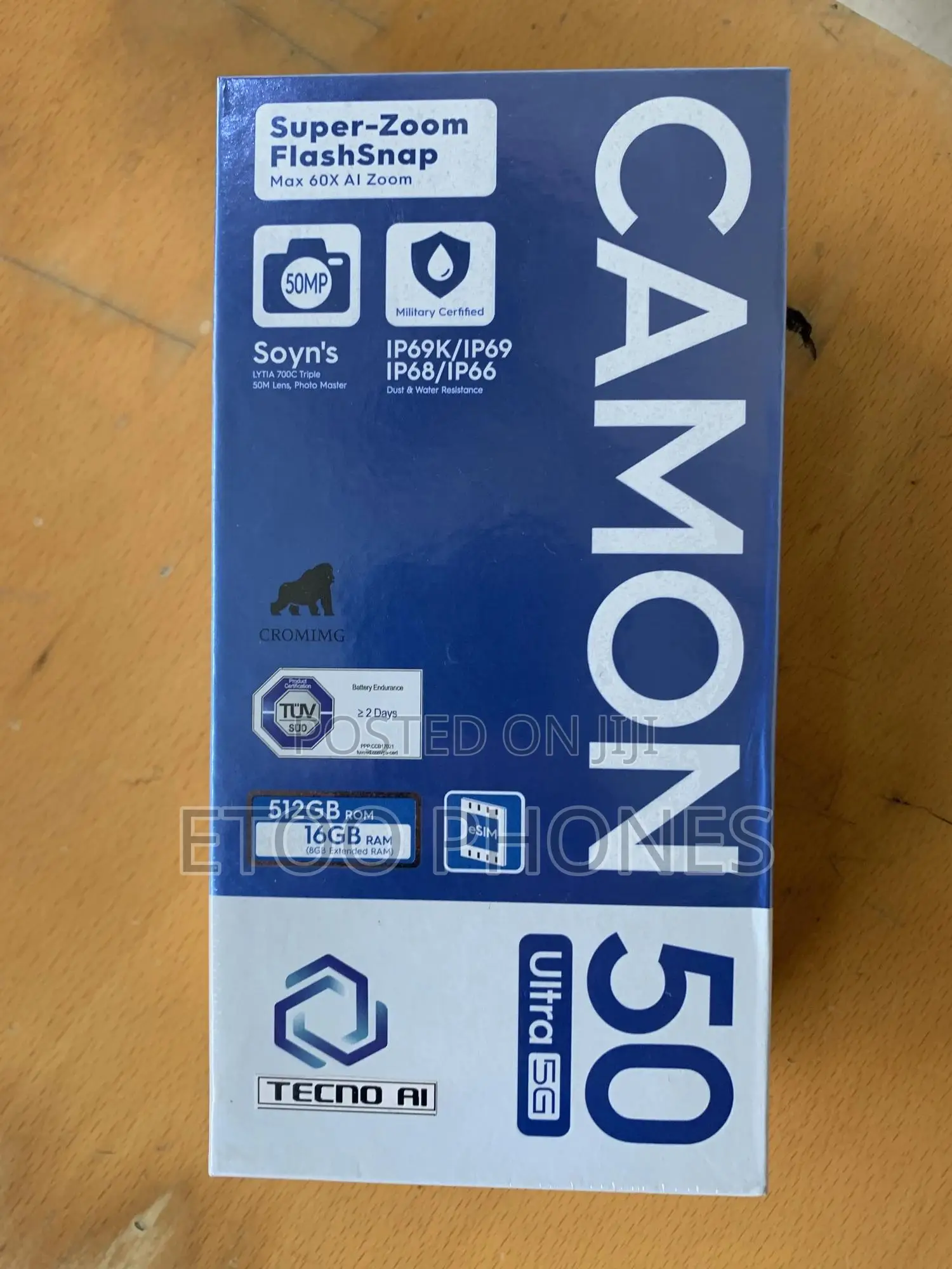 New Tecno Camon 50 Ultra 512 GB Black