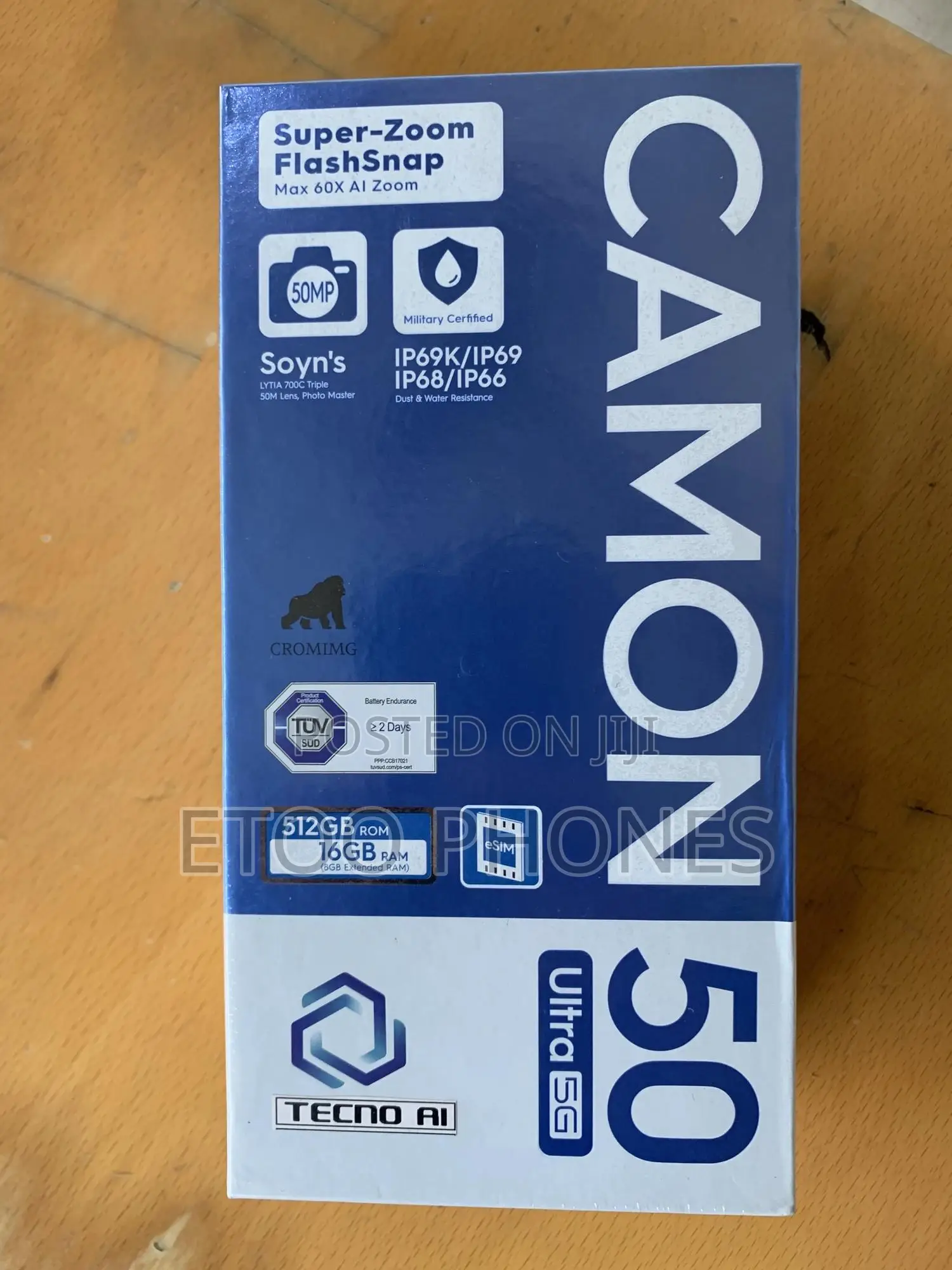 New Tecno Camon 50 Ultra 512 GB Black
