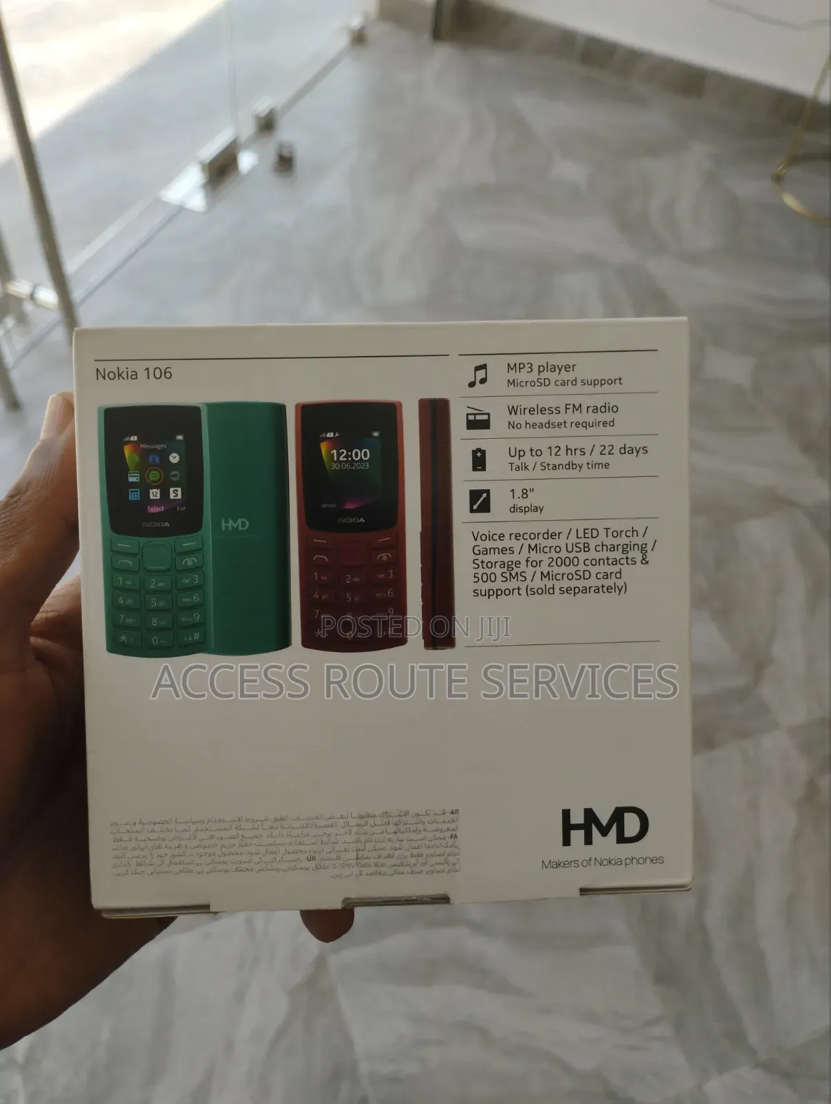 New Nokia 106 Black