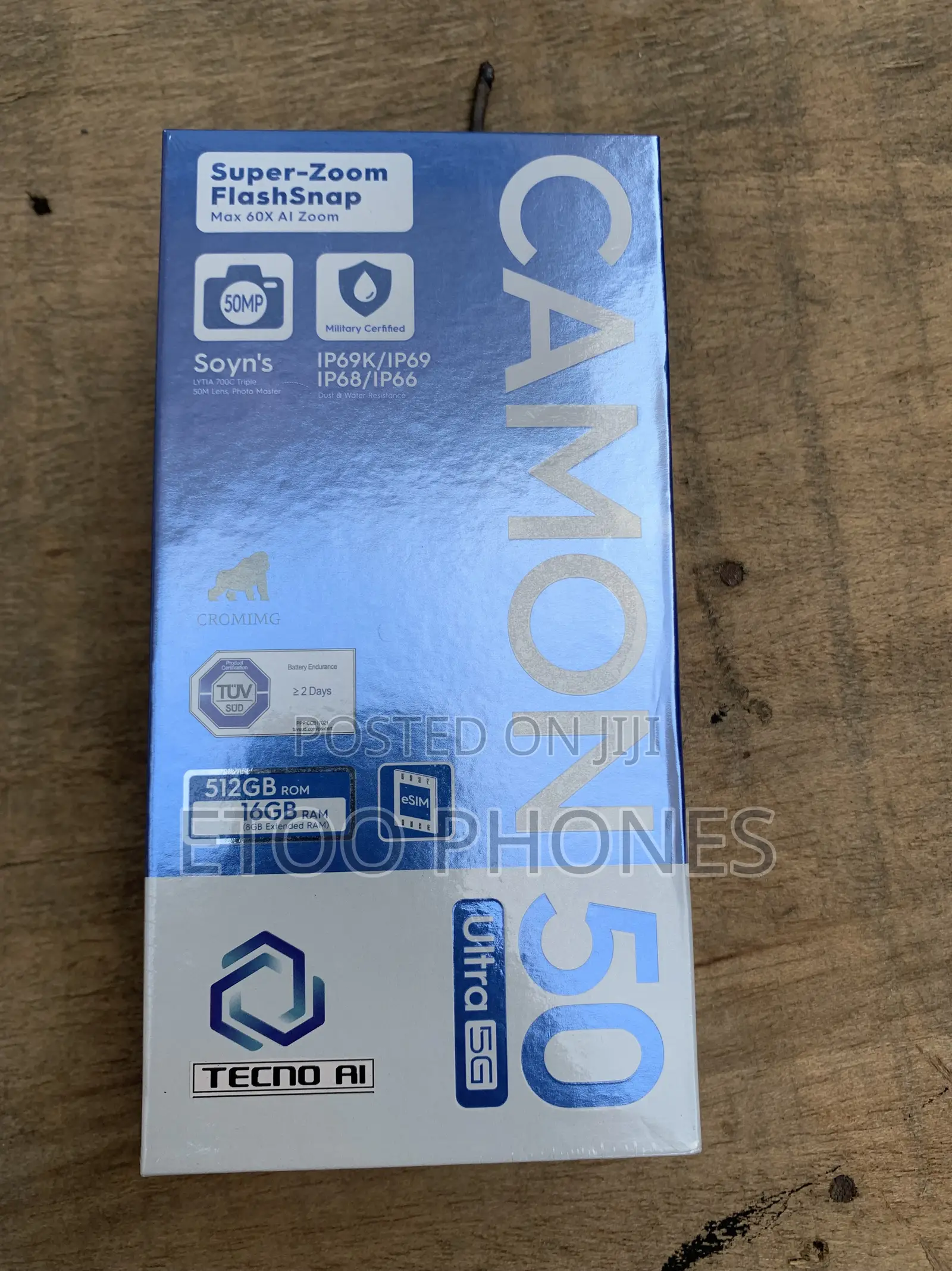 New Tecno Camon 50 Ultra 512 GB Gray