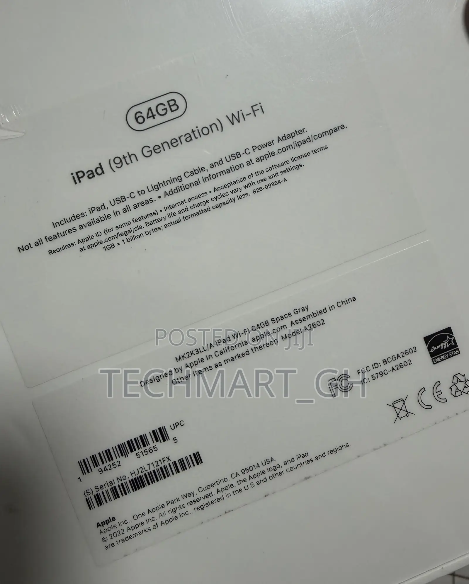 New Apple iPad 10.2 (2021) 64 GB Gray
