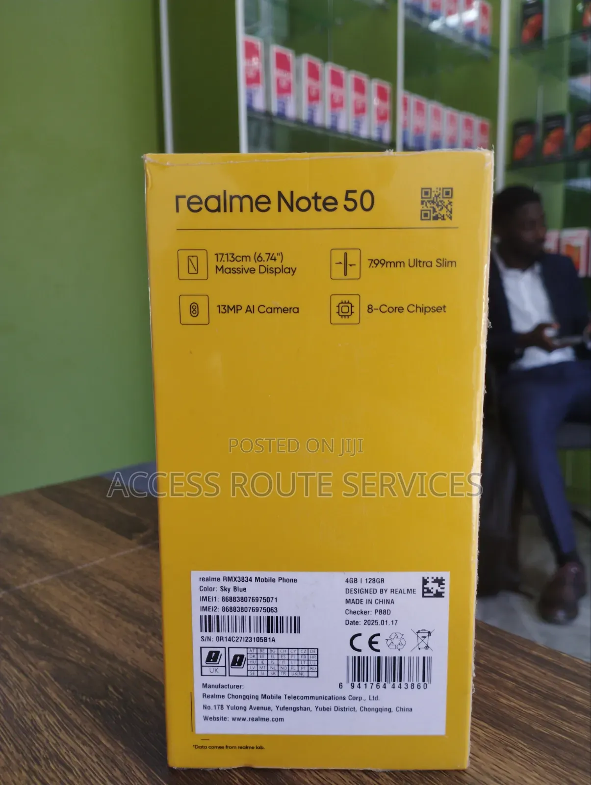 New Realme Note 50 128 GB Blue