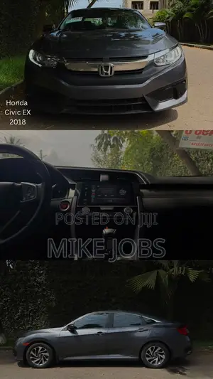Honda Civic EX Sedan 2018 Gray