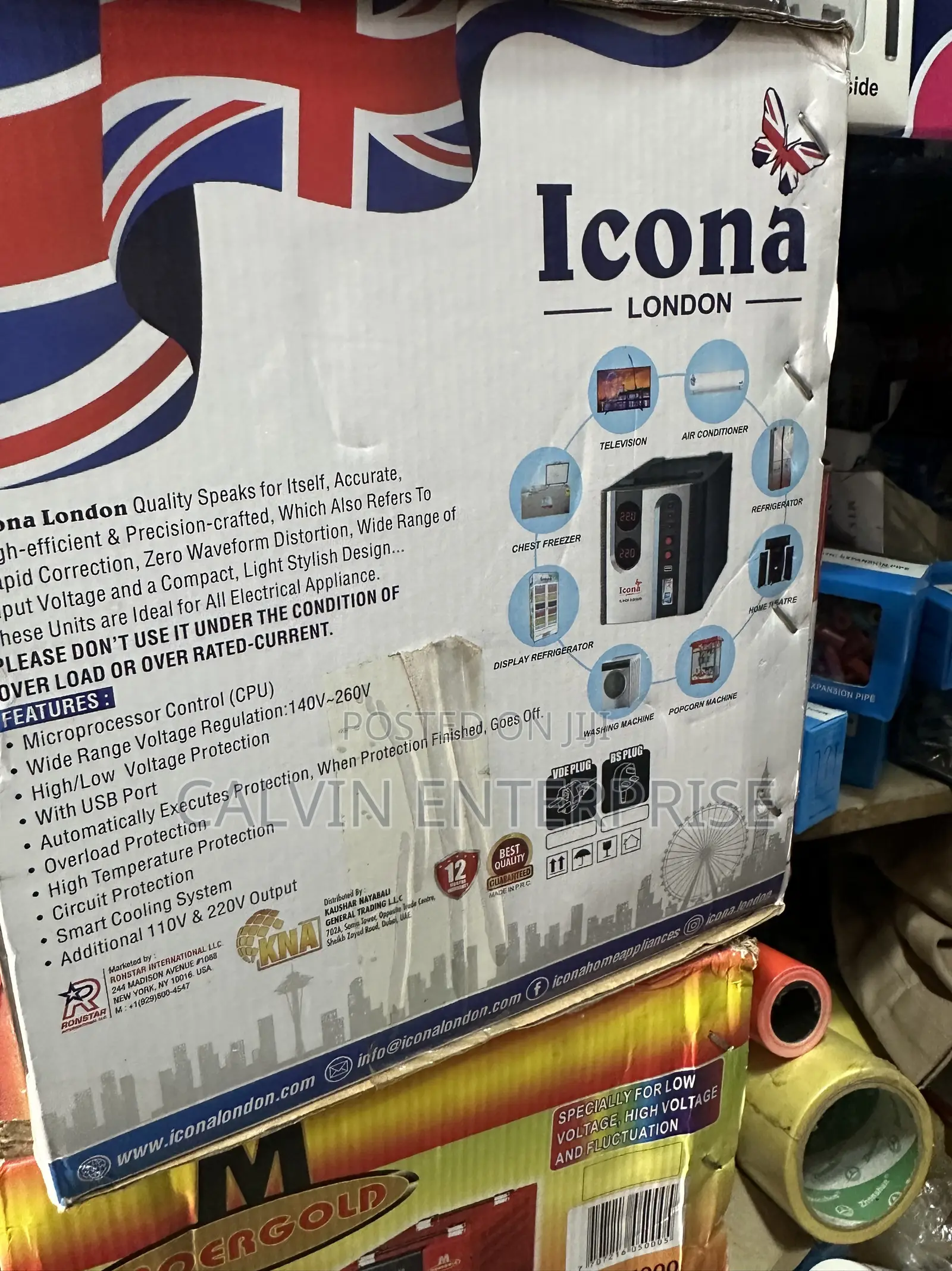Icona London Brand 5000va Stabilizer