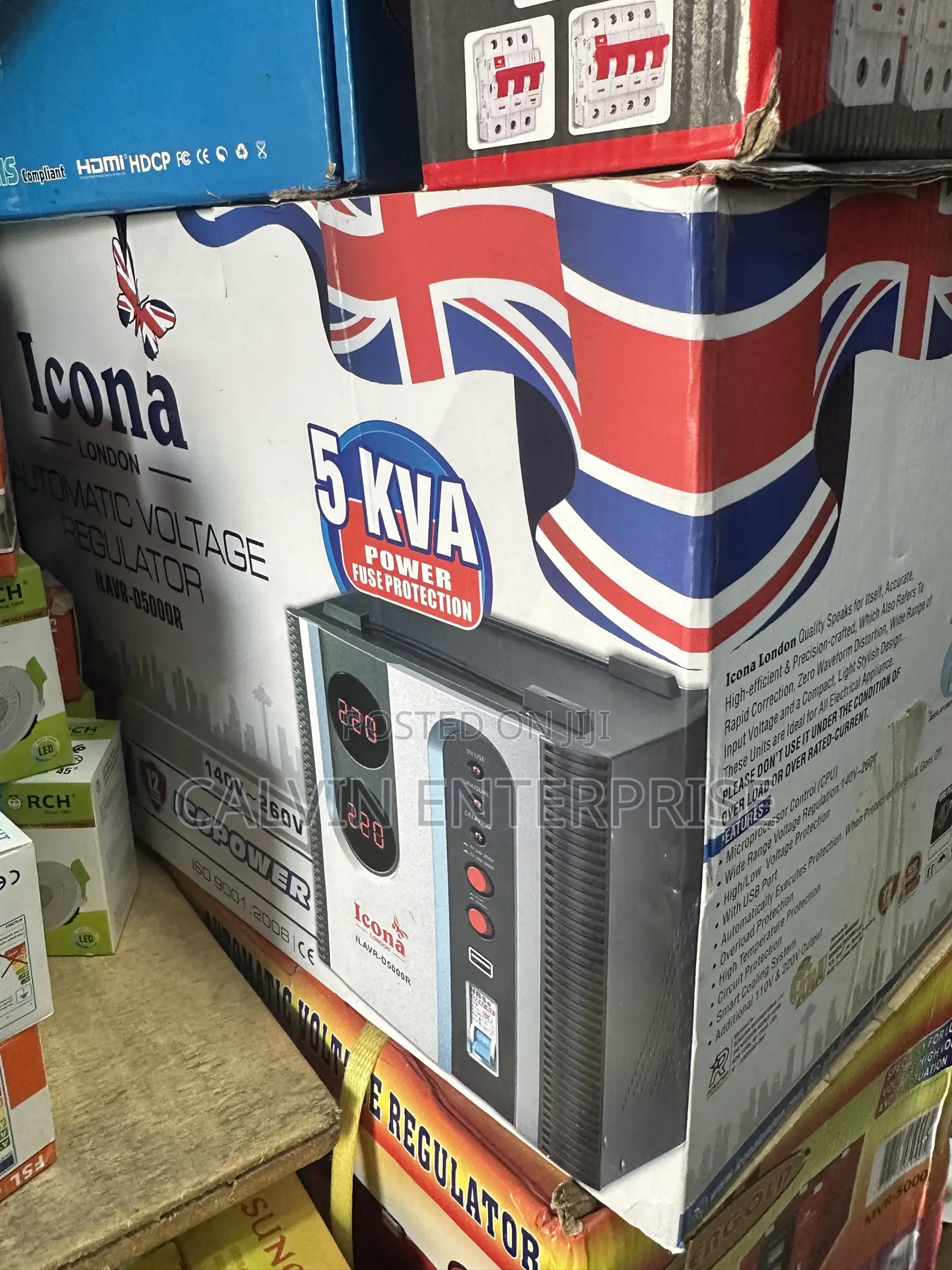 Icona London Brand 5000va Stabilizer