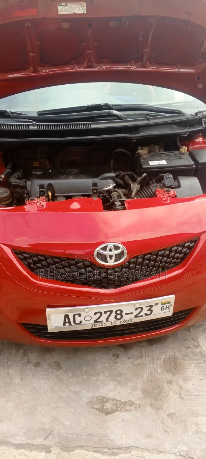 Toyota Yaris 2008 Red