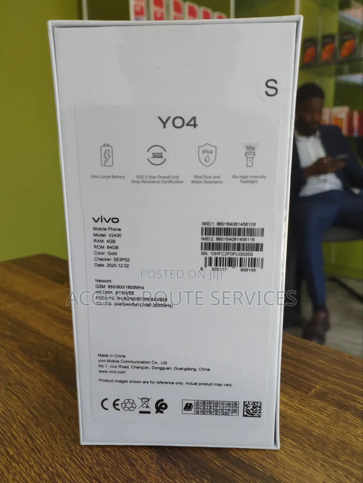 New Vivo Y04 64 GB Black
