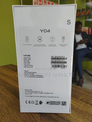 New Vivo Y04 64 GB Black