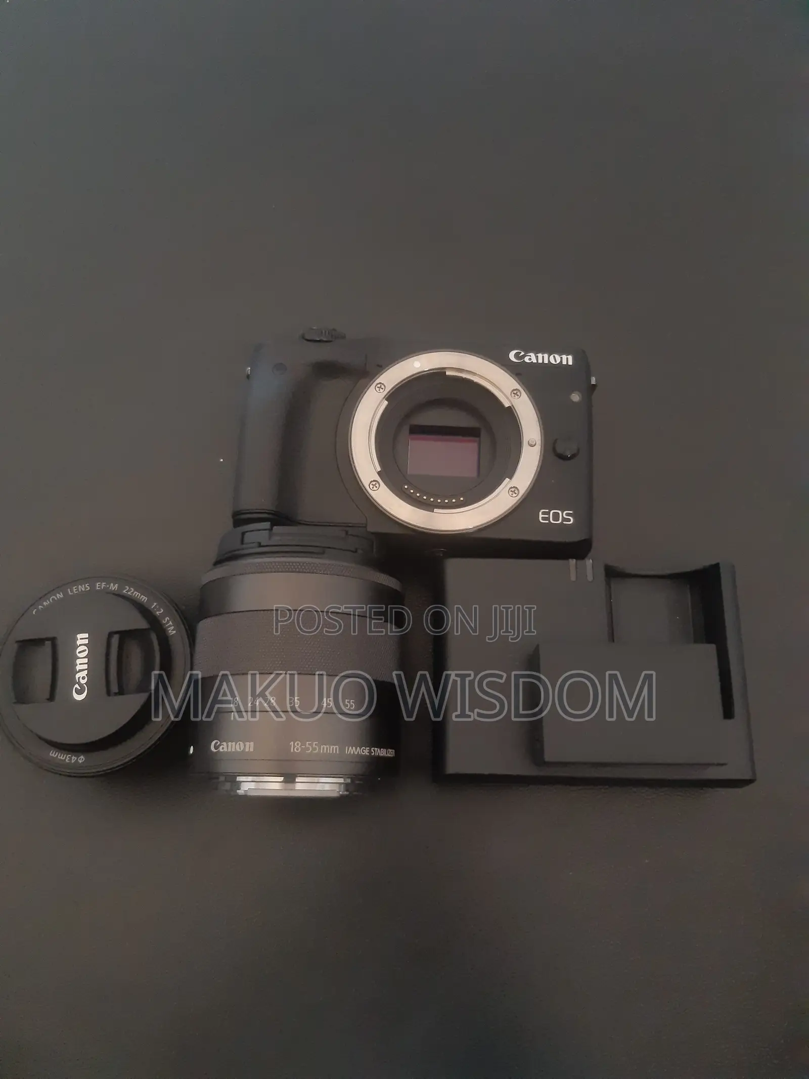 Canon M3 Entry Level Pro Mirrorless Camera With 22mm F2 & 18-55mm Lens