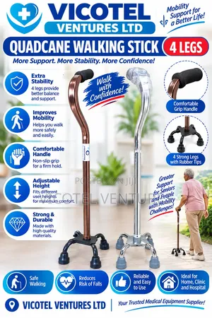 Quad Cane Walking Stick