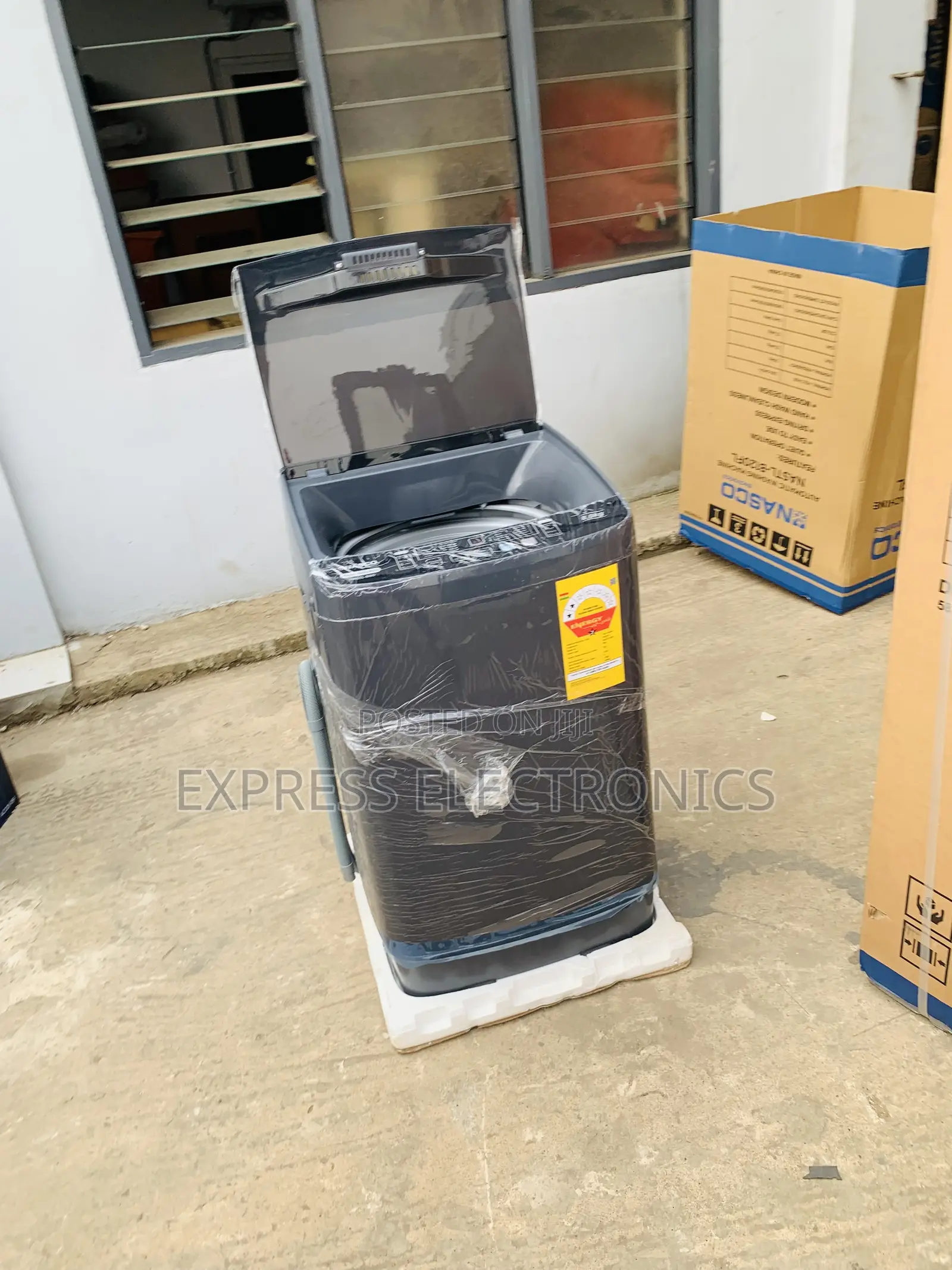 Hot  Deals Nasco 12kg Top Load Full Auto Washing Mac[NASTL-B120fl]