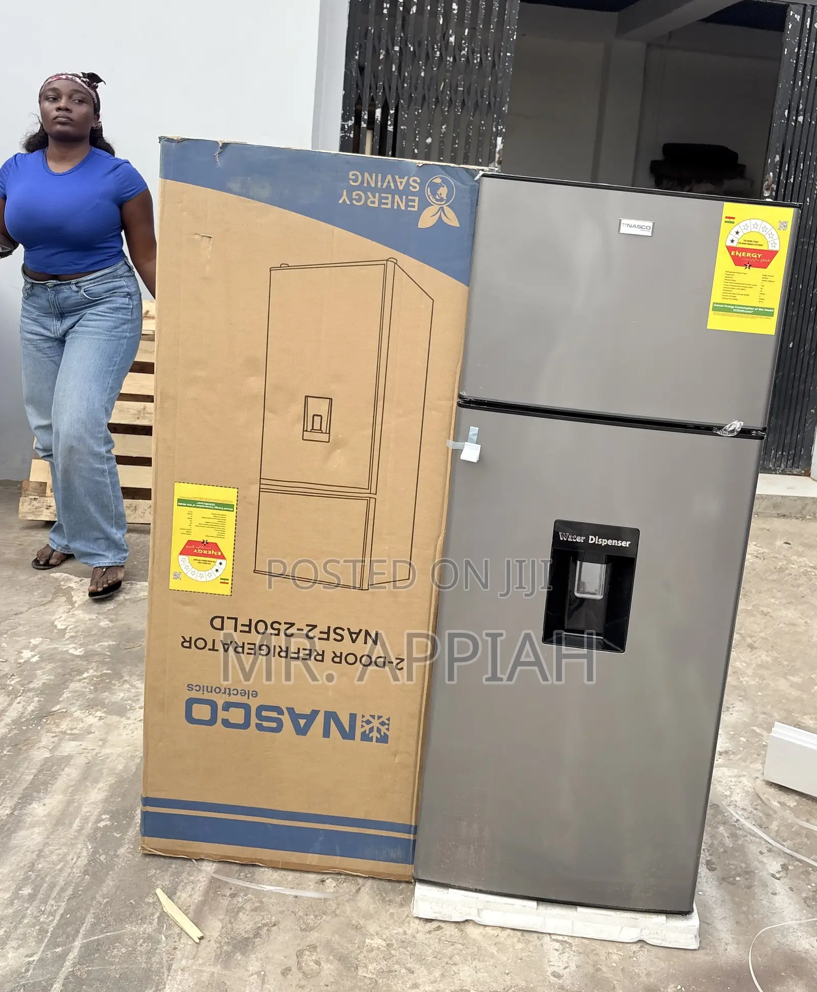 Exceptional Quality Nasco Top Mount Freezer Fridge(NasF2-250fld)210L