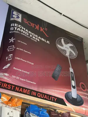 Sonik Japan Brand Rechargeable Fan
