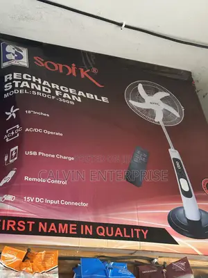 Sonik Japan Brand Rechargeable Fan