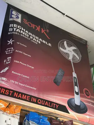 Sonik Japan Brand Rechargeable Fan