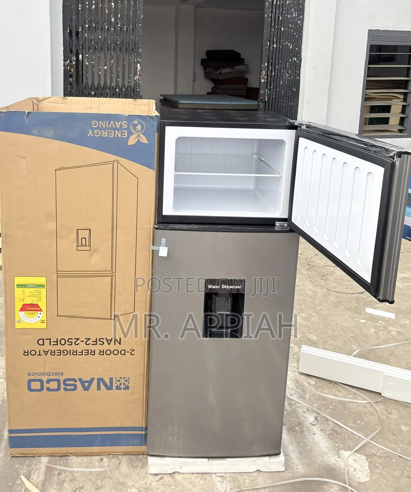 Premium Refrigerator Nasco NasF2-250fld Fridge(Gray) 