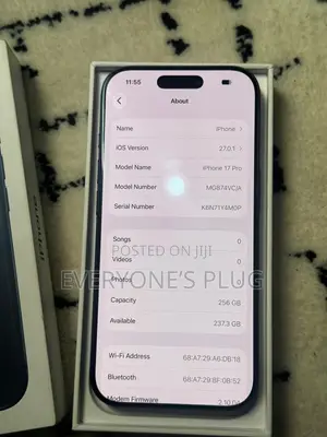 New Apple iPhone 17 Pro 256 GB Blue