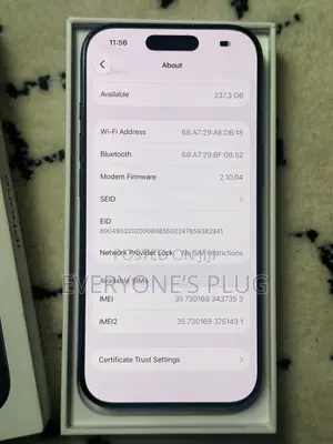 New Apple iPhone 17 Pro 256 GB Blue