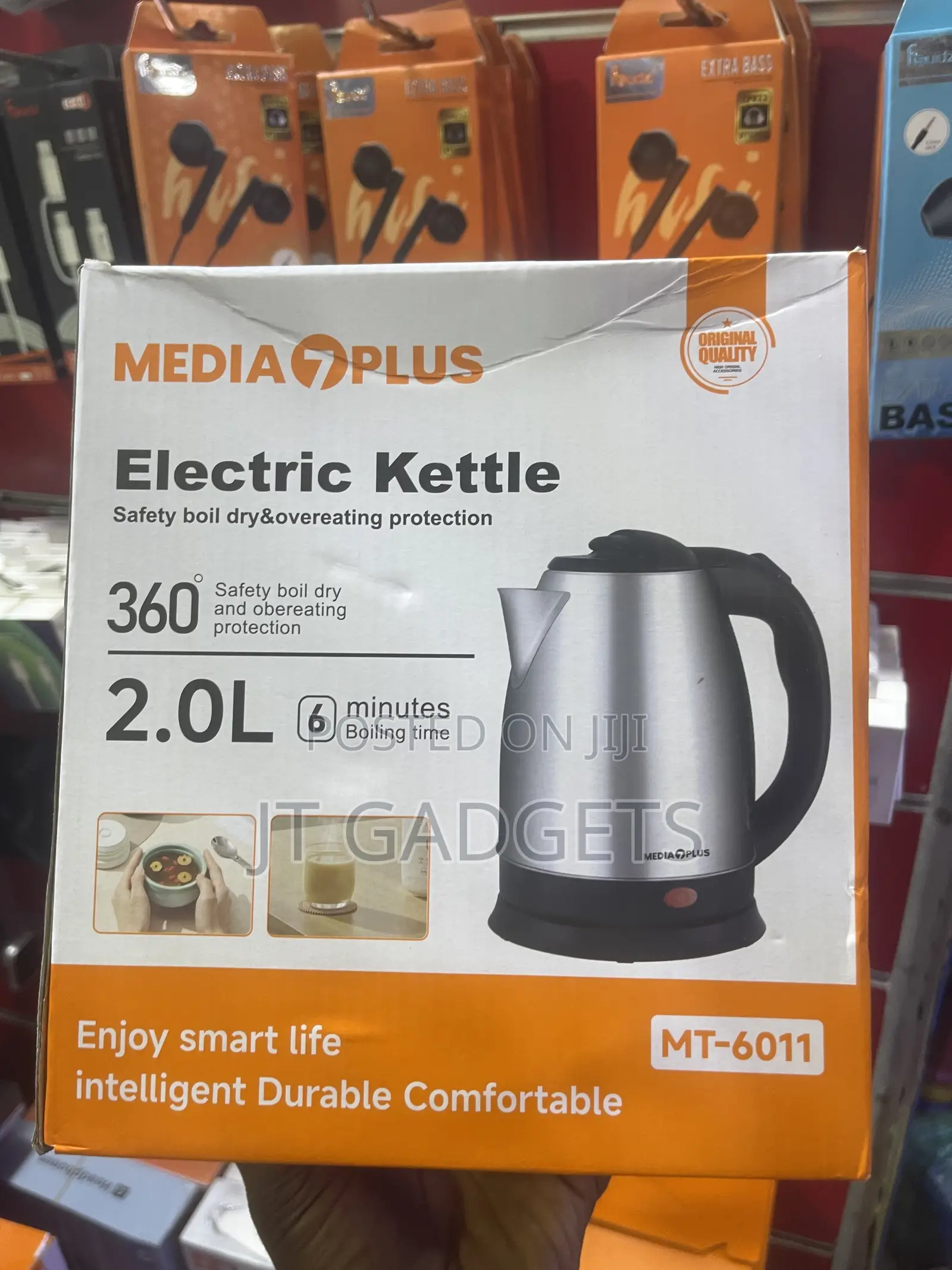 Media 7 Plus MT-6011 2.0L Stainless Steel Electric Kettle