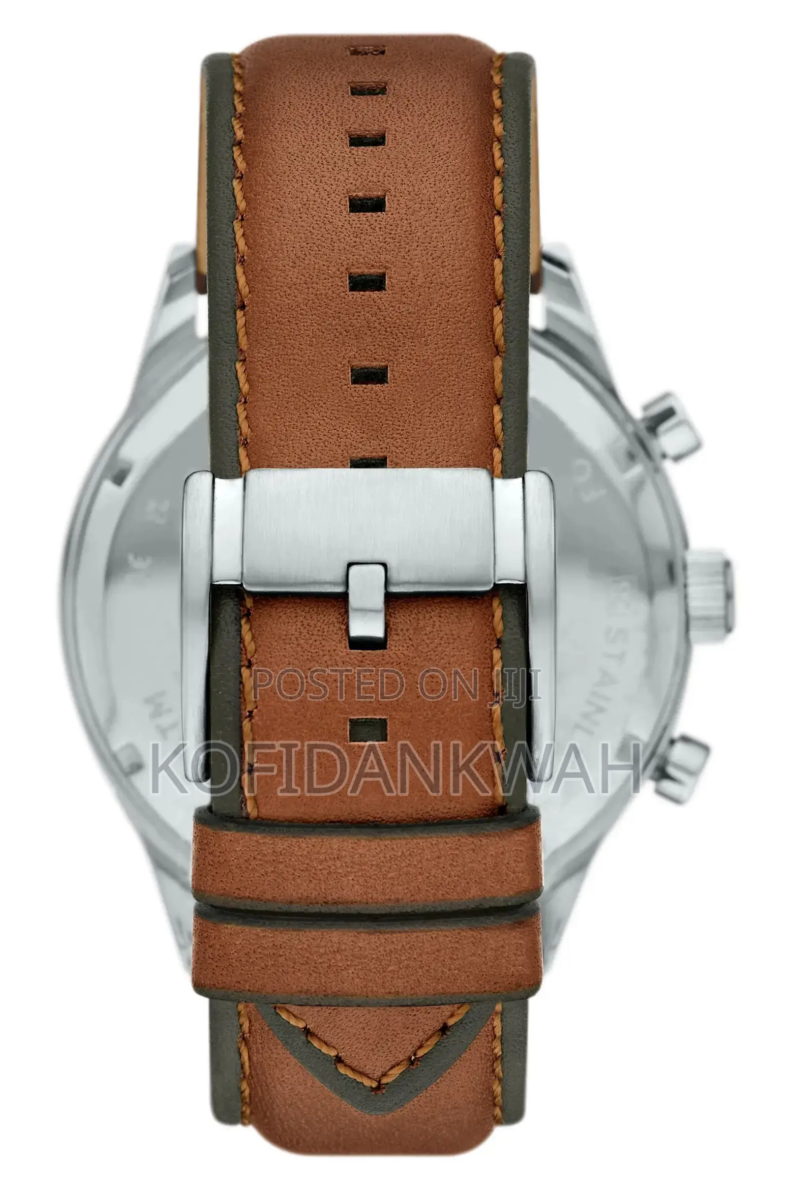 Fossil Flynn Leather Strap Chronograph Watch, 48mm