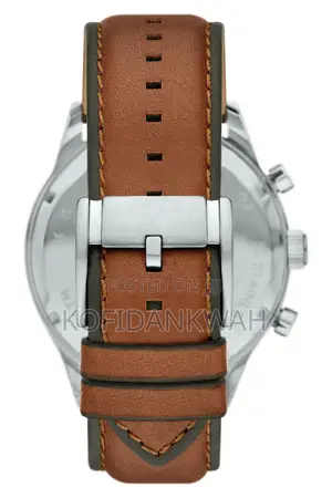 Fossil Flynn Leather Strap Chronograph Watch, 48mm