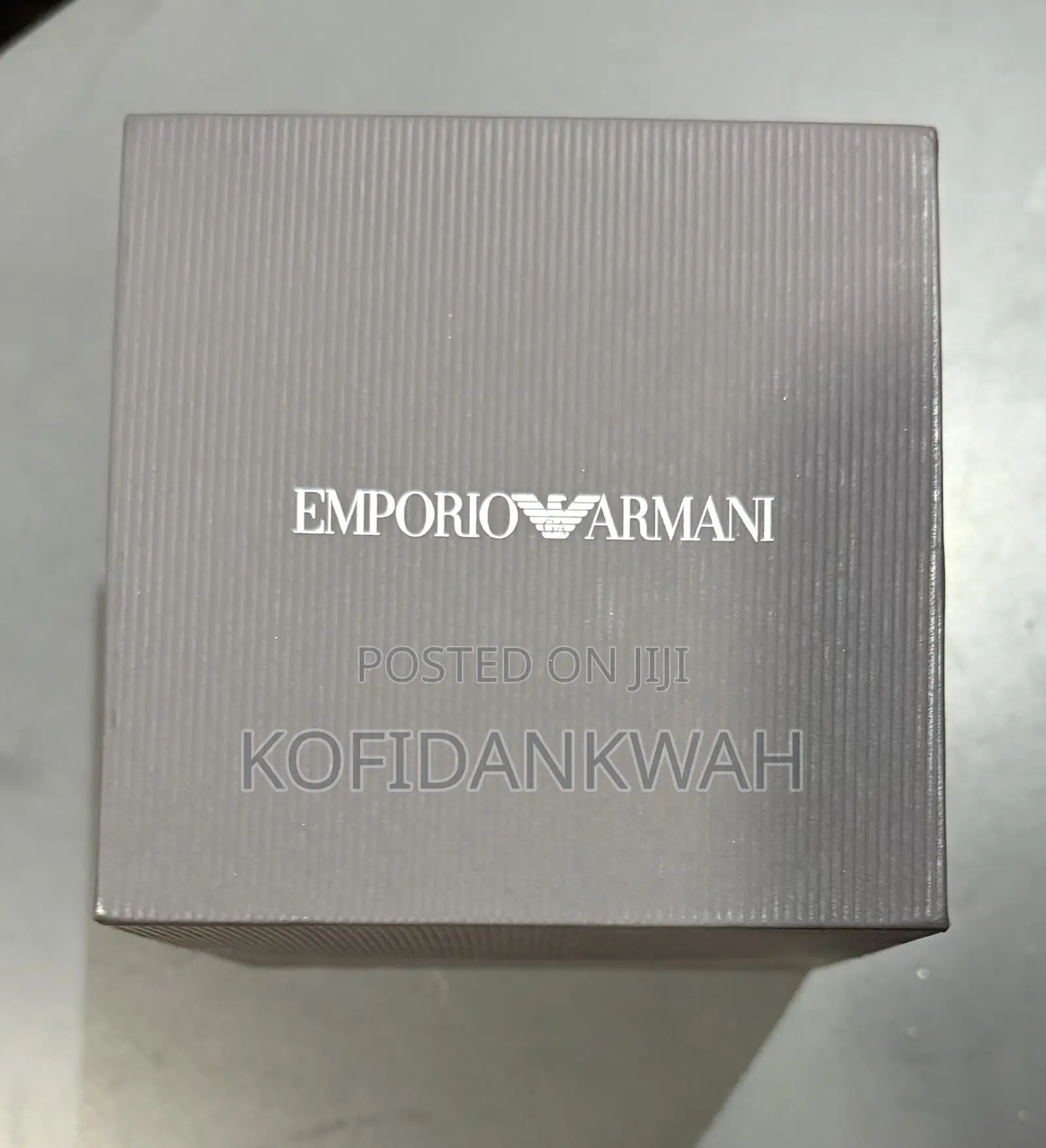 Emporio Armani Men's Chronograph Black Leather Watch, 43mm