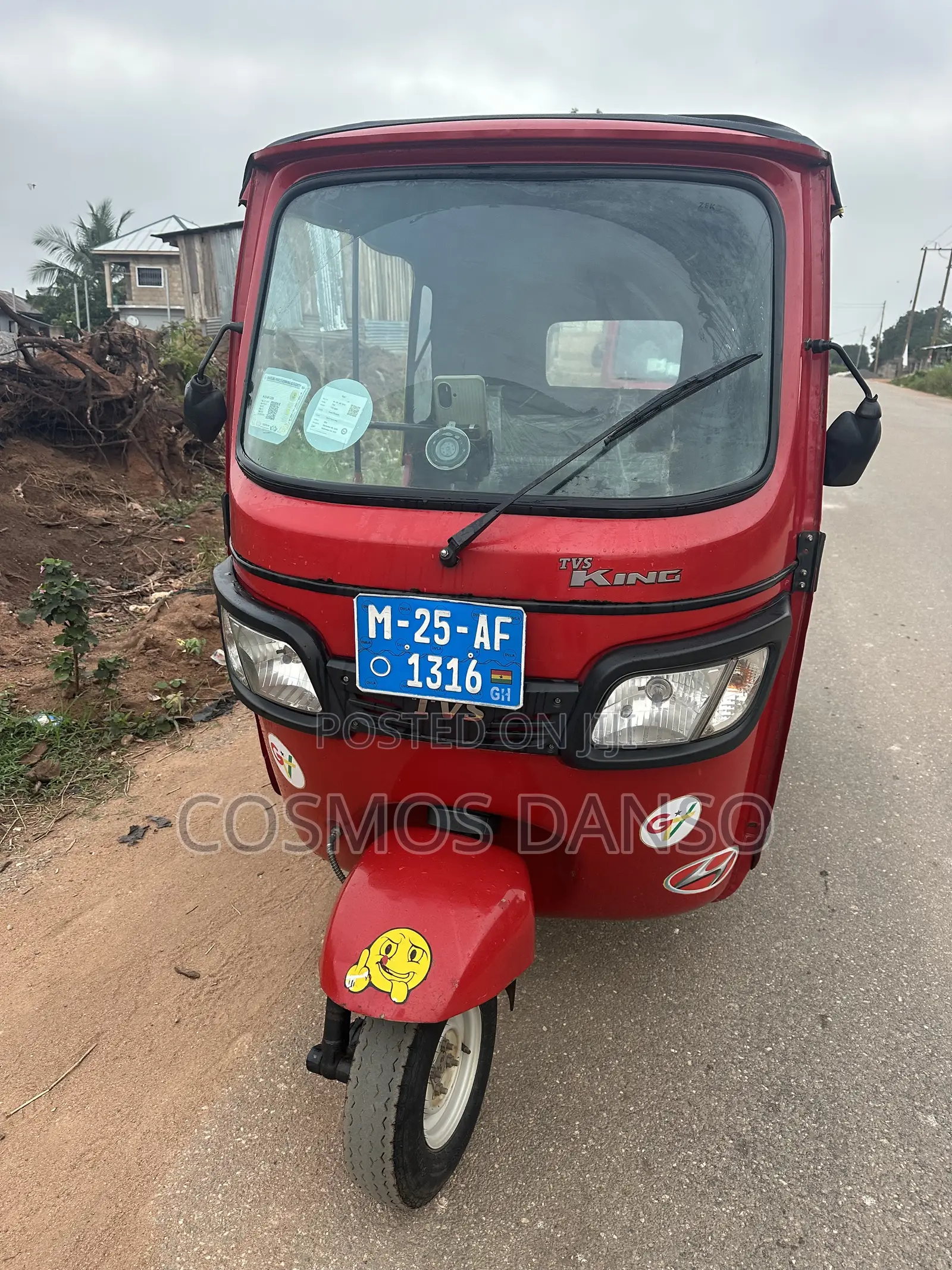 TVS King Deluxe Plus iTouch Start 2025 Red