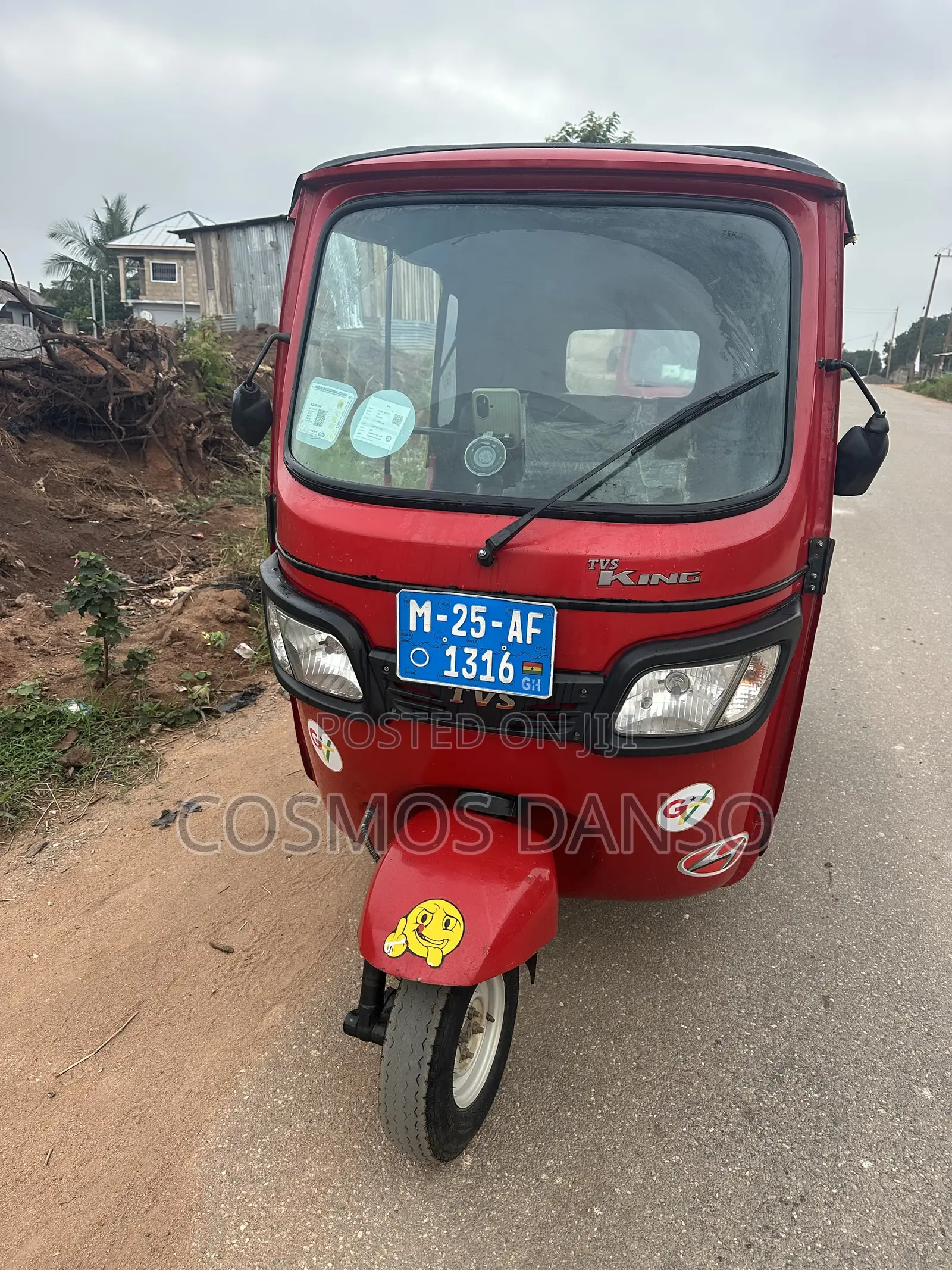 TVS King Deluxe Plus iTouch Start 2025 Red