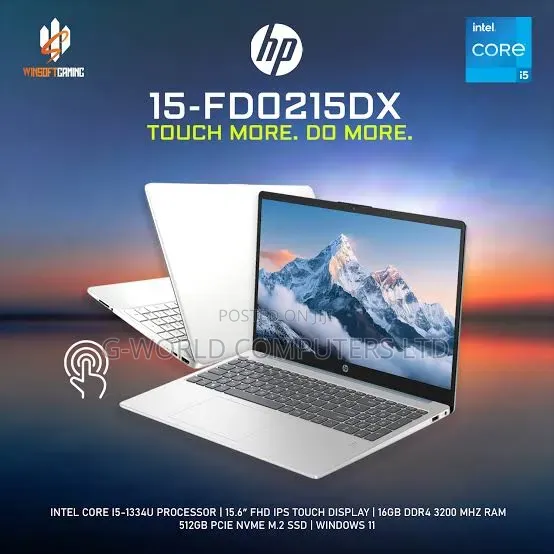 New Laptop HP 15-fd0290ns 16GB Intel Core i5 SSD 512GB