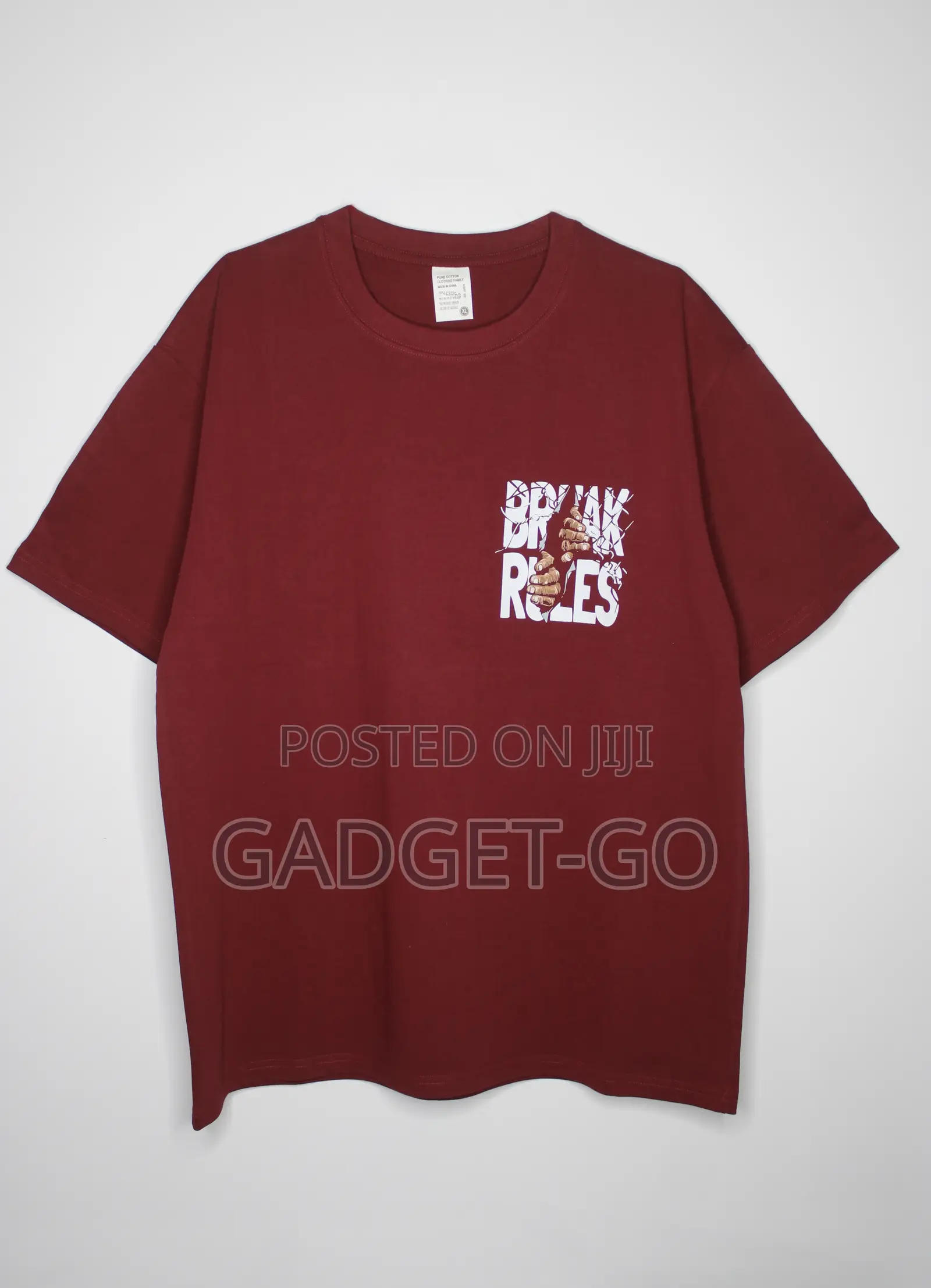 Break Rules Graphic T-Shirt - Burgundy