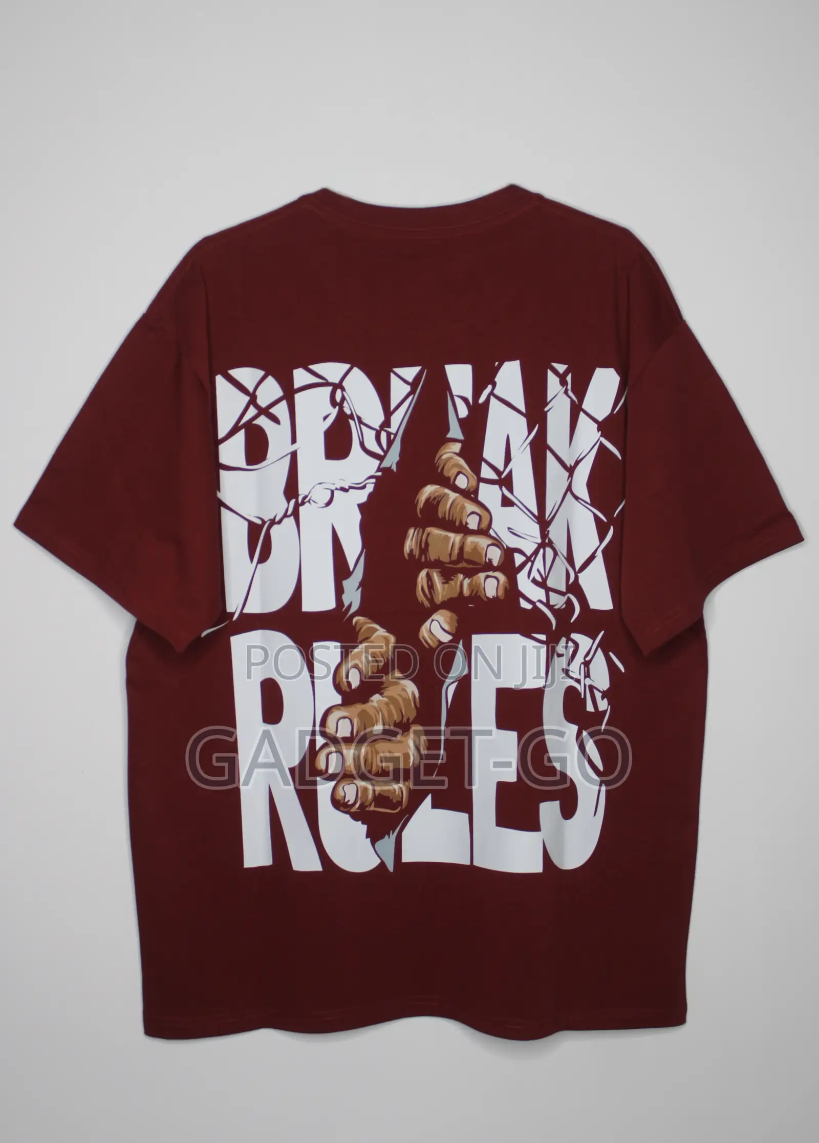 Break Rules Graphic T-Shirt - Burgundy