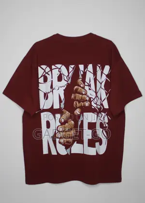 Break Rules Graphic T-Shirt - Burgundy