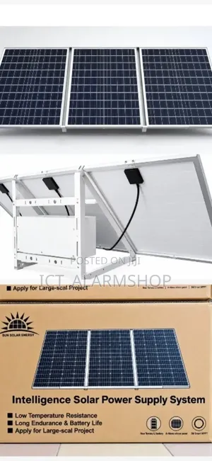 Solar Power Panels With Inbuilt Battery Powered