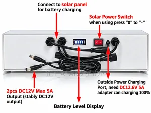 Solar Power Panels With Inbuilt Battery Powered
