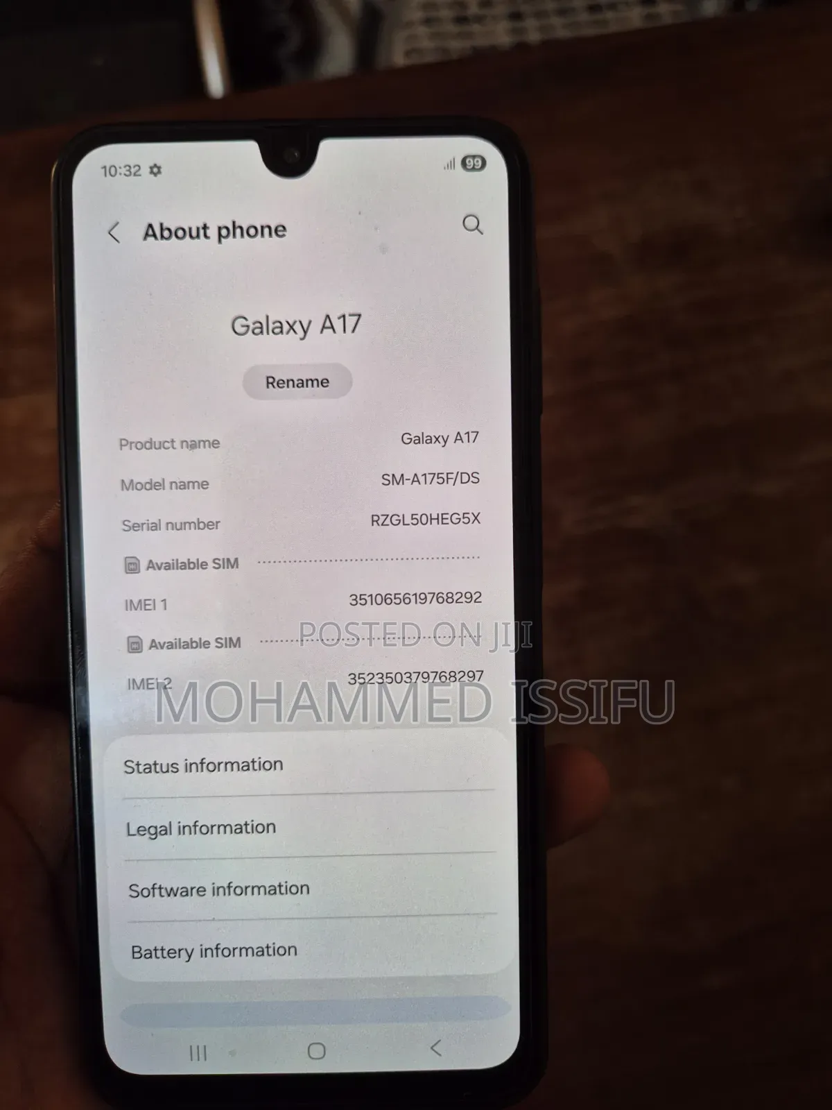 Samsung Galaxy A17 128 GB Black