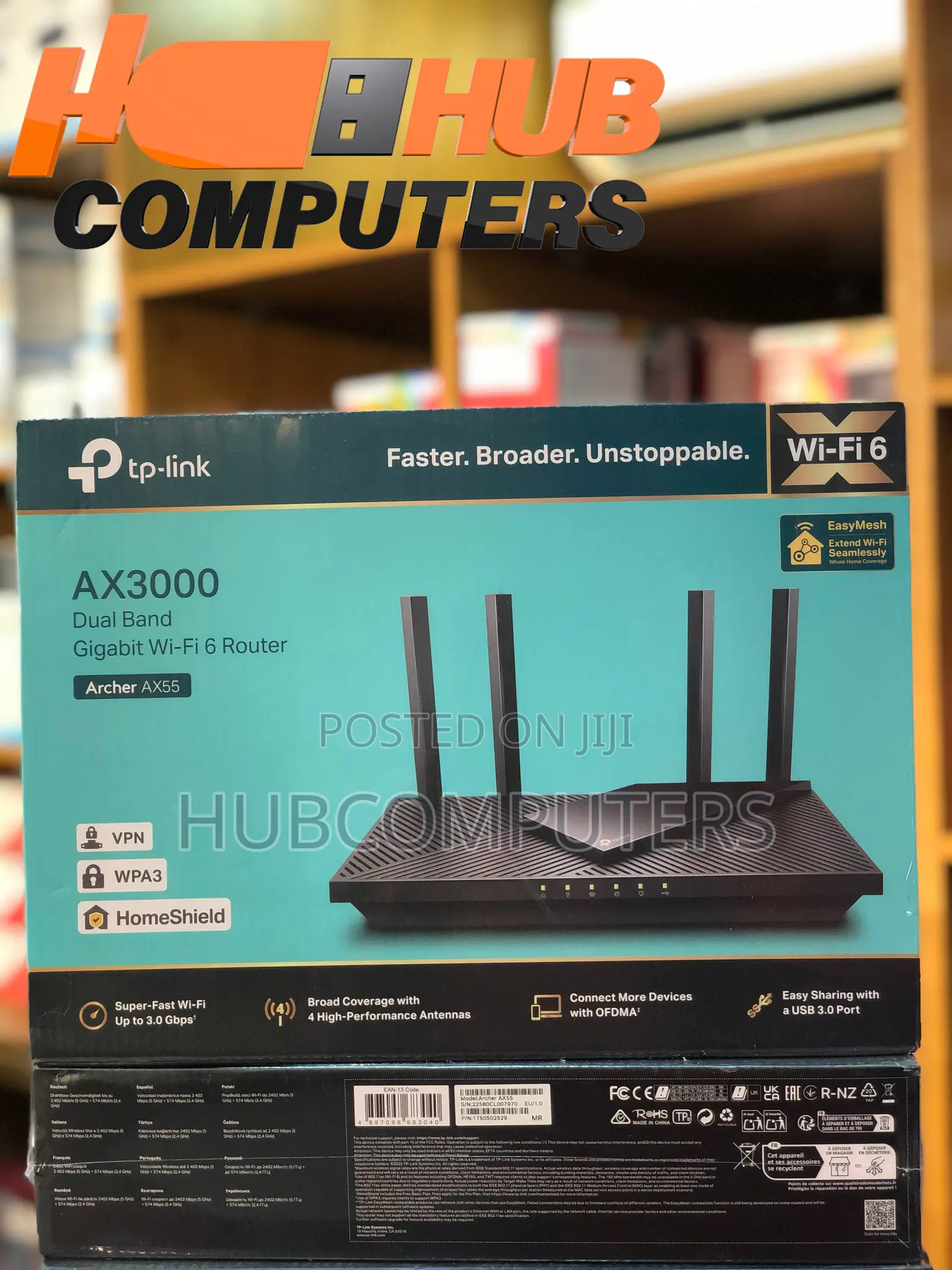 TP-Link Archer AX55 AX3000 Dual Band Gigabit Wi-Fi 6 Router