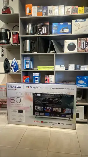 Nasco 50 Inch Google Smart TV+Buit-in Statellite & Voltage Stabilizer