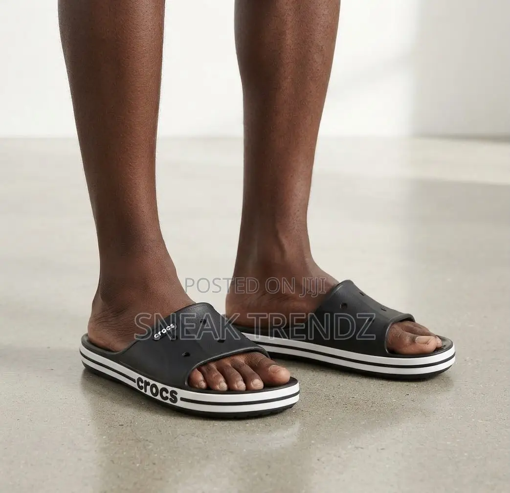 Crocs Bayaband Slide Back and Cream