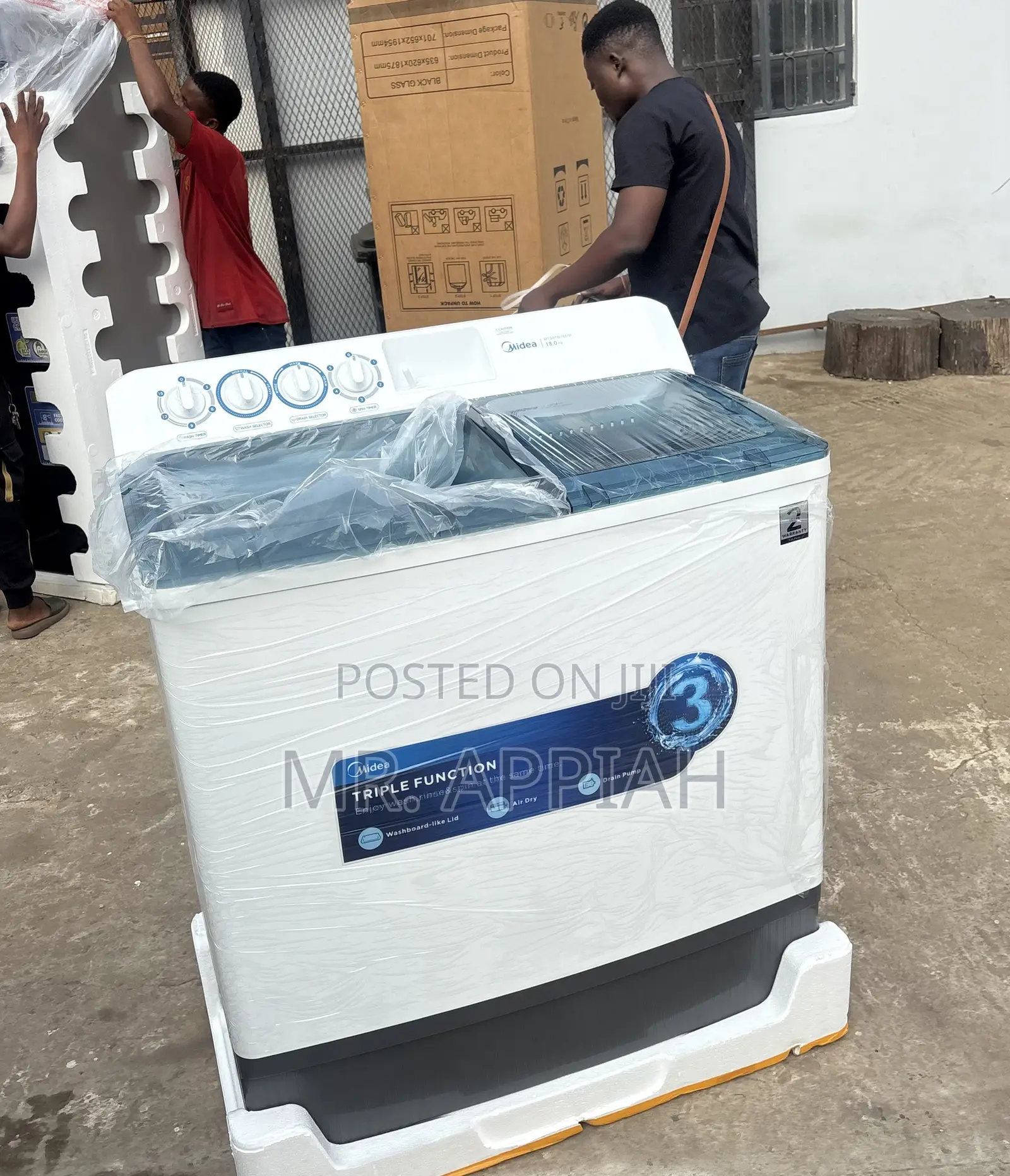 Smart Washing Top Load Midea 18kg(Semi-Automatic)