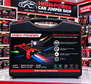 Car Jump Starter and Tyre Inflator High-Power (Multifunctional Jumper