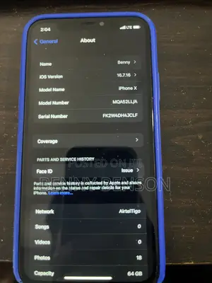 Apple iPhone X 64 GB Black