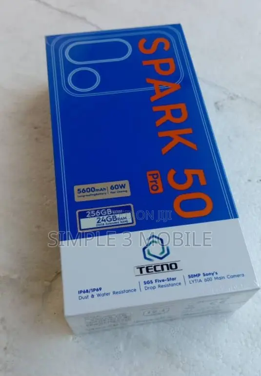 New Tecno Spark 50 Pro 256 GB Blue