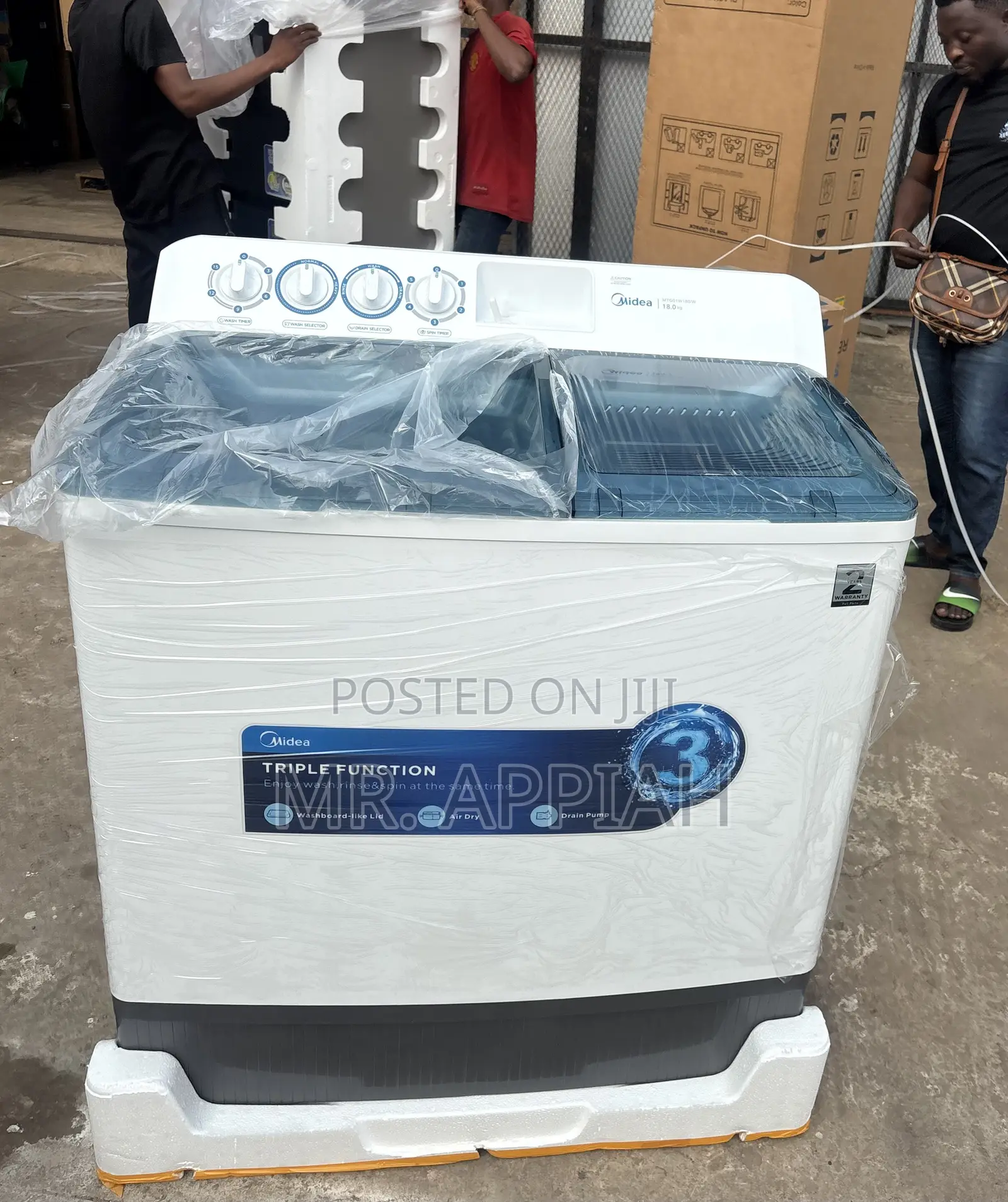 Semi-Automatic Top Load Midea 18kg Washing Machine