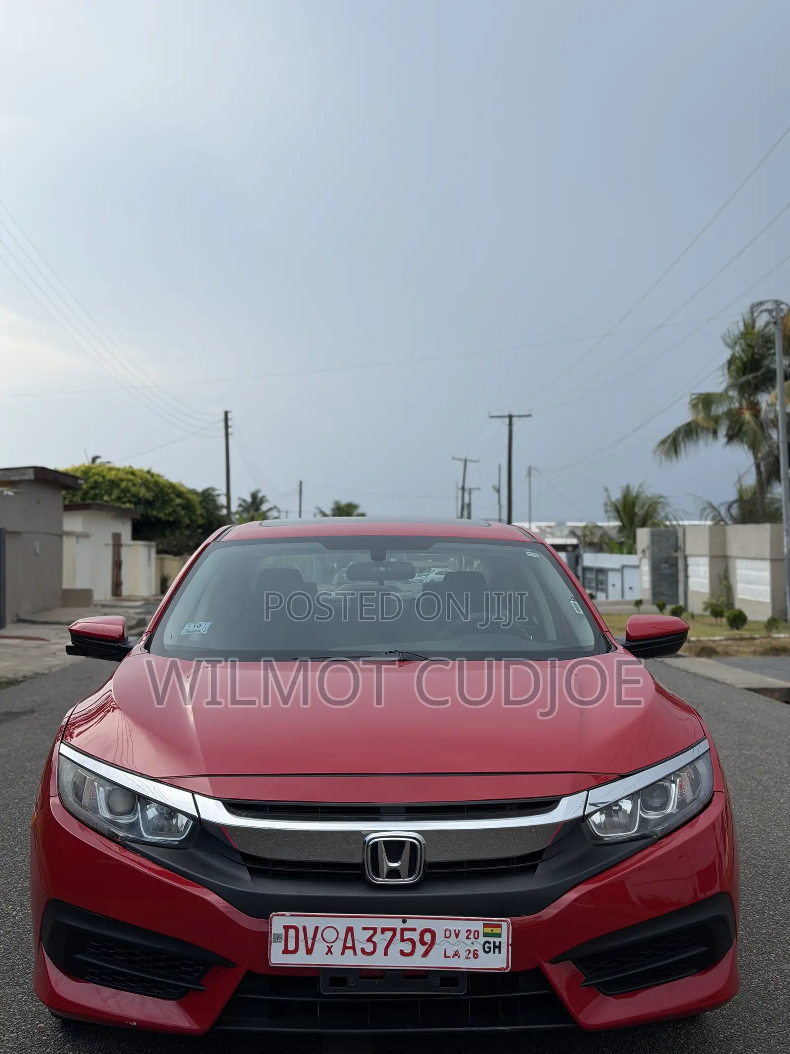 Honda Civic EX 4dr Sedan (2.0L 4cyl) 2017 Red