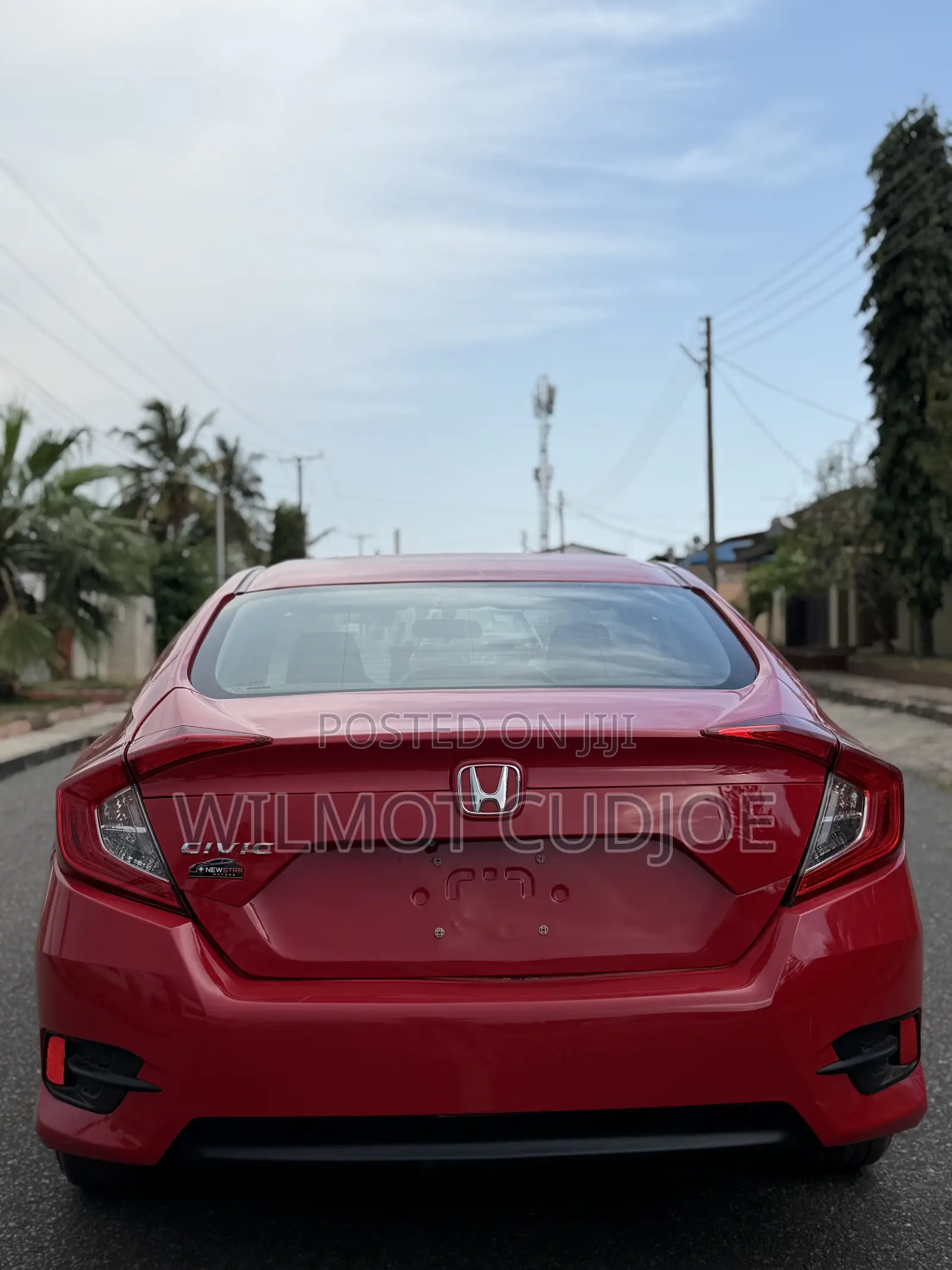Honda Civic EX 4dr Sedan (2.0L 4cyl) 2017 Red